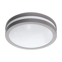 Led Deckenlampe Deckenleuchte Dimmbar Stahl Silber Kunststoff Weiß Warmweiß