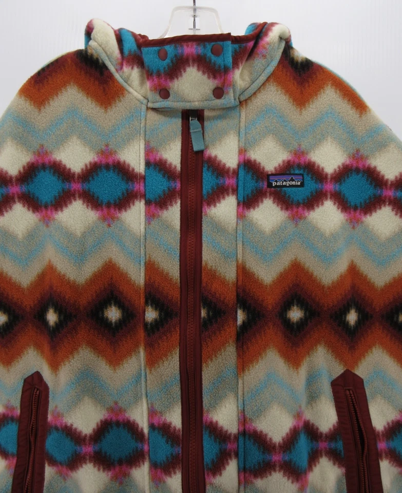 Chaqueta Patagonia Synchilla Mujer XS Pequeña Azul Polar Poncho Capa Suroeste Foto 2 de 4