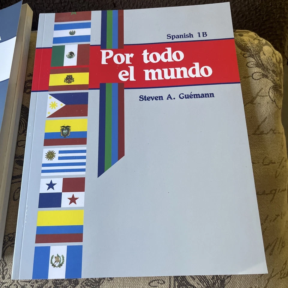 Abeka Spanish 1A & 1B Por Todo el Mundo High school 4 Books See Pictures - Image 3 of 4