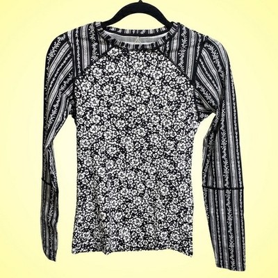 Maaji Rashguard Long Sleeve Top T-Shirt Floral Women Medium NWT!  