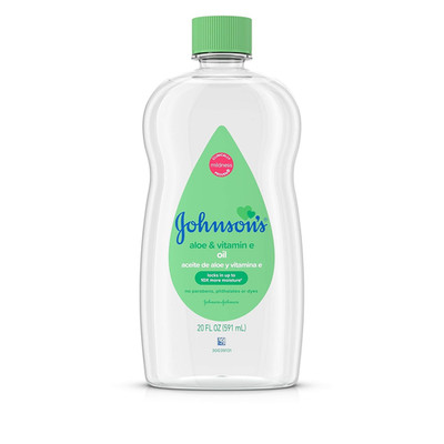 Johnson'S Baby Oil, Mineral Oil Enriched with Aloe Vera and Vitamin E, 20 Fl. Oz