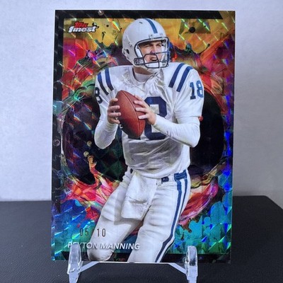 Peyton Manning 2024 Topps Finest 220 Oil Spill Geometric Rare /10 Colts
