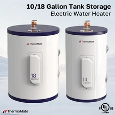 10/18 Gallon Electric Tank Water Heater 120V 1500W ThermoMate Instant Hot Shower