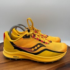 Saucony Peregrine 12 Shoes Womens 8.5 Orange Trail Hiking Running Sneakers