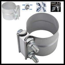 2.5 Inch Exhaust Clamp 2 12 Lap Joint Exhaust Band Clamp Preformed Aluminize...