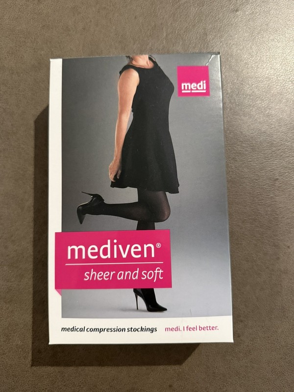 Mediven Sheer & Soft Pantyhose Closed Toe 20-30mmHg (Charcoal) Size: II