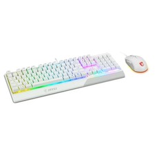 MSI Vigor GK30 Combo with Gaming Keyboard  Clutch GM11 Mouse, White