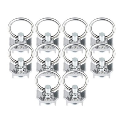 10x Einzelbolzenbeschlag L-Schiene, Keeper Cargo Control für Pickup RV