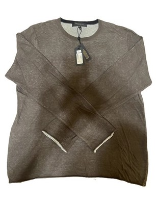 RAG & BONE Mens Sweater Size L Olive Green Solid Pullover - Brand New with tags