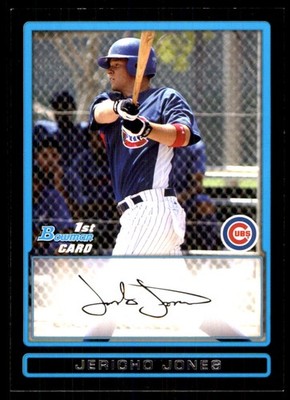 Jericho Jones 2009 Bowman #BP8 Chicago Cubs MLB READ FREE SHIPPING AutographDen