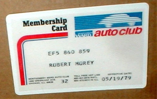 Montgomery WARDS  AUTO CAR CLUB Membership Card - Exp 5/19/1979 used - Image 2 of 4