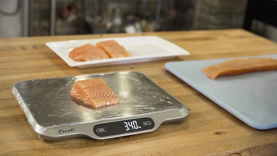 Báscula digital de control de porciones delgada San Jamar SCDGSL33, acero inoxidable Foto 4 de 4