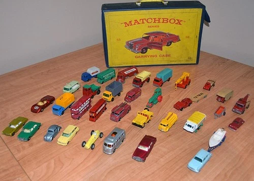 2nd Set Matchbox Cars in #53 Carrying Case - 40+ Lesney Cars From 1960s & 70s