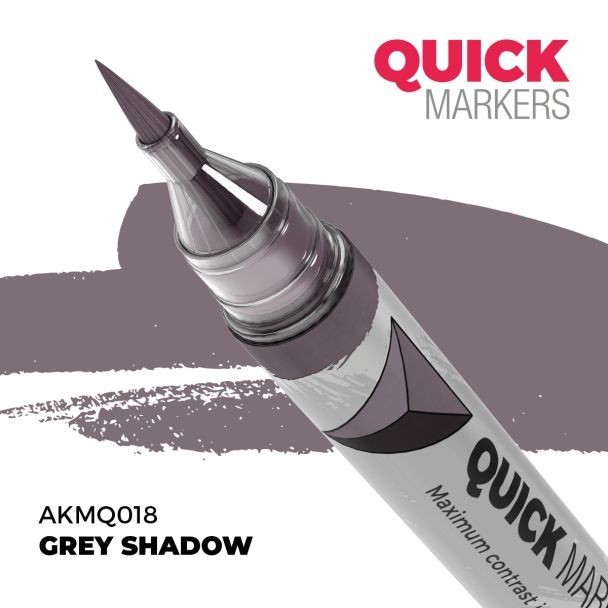Grey Shadow - Quickmarker - Acrylic Paint Pens AK Interactive - Brand New