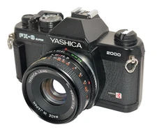 Yashica FX-3 Super 2000 35mm SLR Film Camera + 50mm f/1.9 Lens – Tested Working