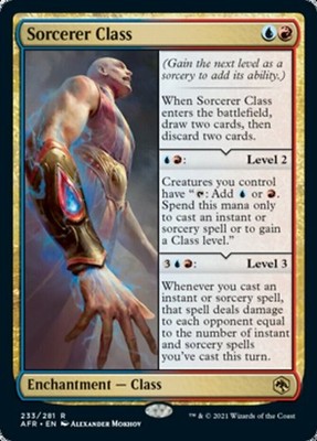 1x Lightly Played, English Sorcerer Class - Adventures in the Forgotten Realms