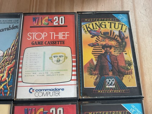 8 X VIC 20 Games Cassettes Bundle Job Lot Scrambler Dodo Lair Etc - Photo 3/9