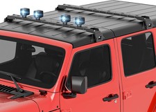 300 Lbs Roof Rack Cross Bars With 4 Led Lights For Jeep Cherokee Xj Wrangler 300 Lbs Roof Rack Cross Bars With 4 Led Lights For Jeep Cherokee Xj Wrangler