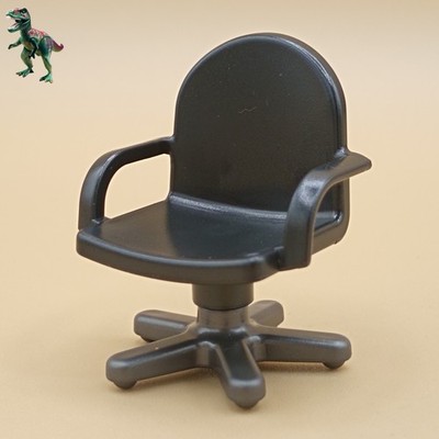 Playmobil-black swivel chair desk-seat with wheels-office office