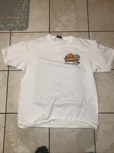Vintage 1994 Big Johnson Hand Jacks Funny Racing Car T-Shirt Single Stitch Sz L - Picture 4 of 8