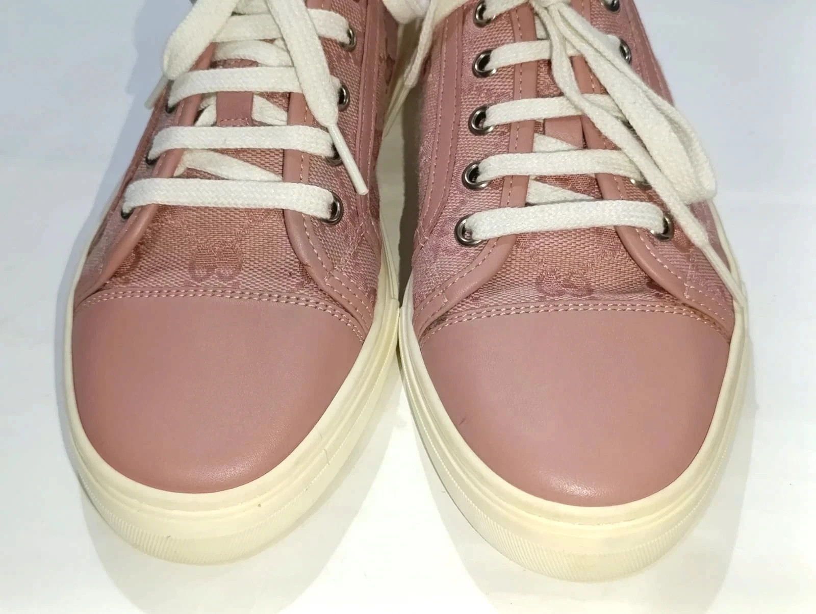 AUTHENTIC GUCCI TESS S GOMMA ROSE GG MONOGRAM SNEAKERS SIZE EU 37 thumbnail 6