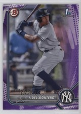 2022 Bowman Prospects Purple Pattern Border 140/199 Fidel Montero #BP-74 0l6m
