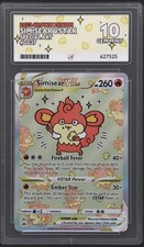ACE 10 Simisear VSTAR GG37/GG70 Crown Zenith Holo Pokemon Card - Gem Mint