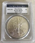 2018-W The West Silver Eagle First Strike PCGS MS70.