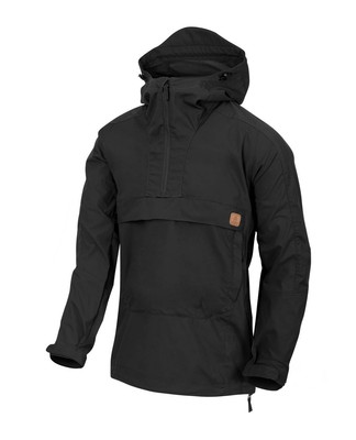 Helikon-Tex WOODSMAN Anorak Jacke - Black Schwarz Bushcraft Kapuzenjacke