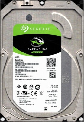 ST3000DM007 F/W: 0001 P/N: 1WY10G-568 WU W97 3TB Seagate | eBay
