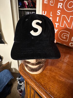 Vintage Supreme Velet S logo 6-Panel “black” hat 2020 | eBay