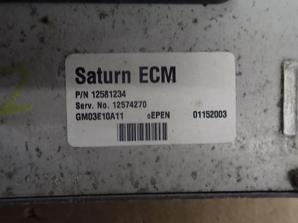 Módulo de control electrónico 03 ION Engine Brain Box; ID# 12574270 Foto 3 de 4