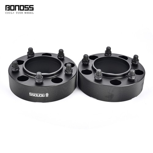 2X 50mm 2" Black 5x150 Wheel Spacers for Toyota Land Cruiser 200 LC200 2008-2021 - Picture 3 of 12