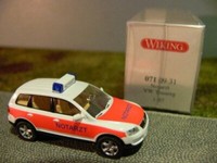 1/87 Wiking Vw Touareg Notarzt 071 09 B