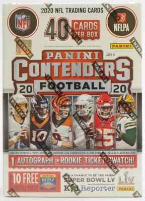 2020 Panini Contenders NFL Football Factory Sealed Blaster Box