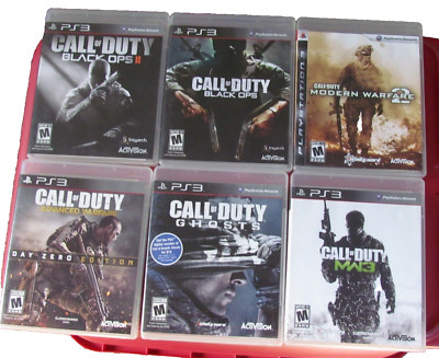 Call of Duty 6 Game Lot PS3 PlayStation 3- Black Ops -ghosts -MWF -Tested Good