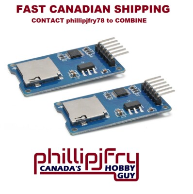 2pcs Micro SD Storage Board Mciro SD TF Card Memory Shield Module SPI. Canada