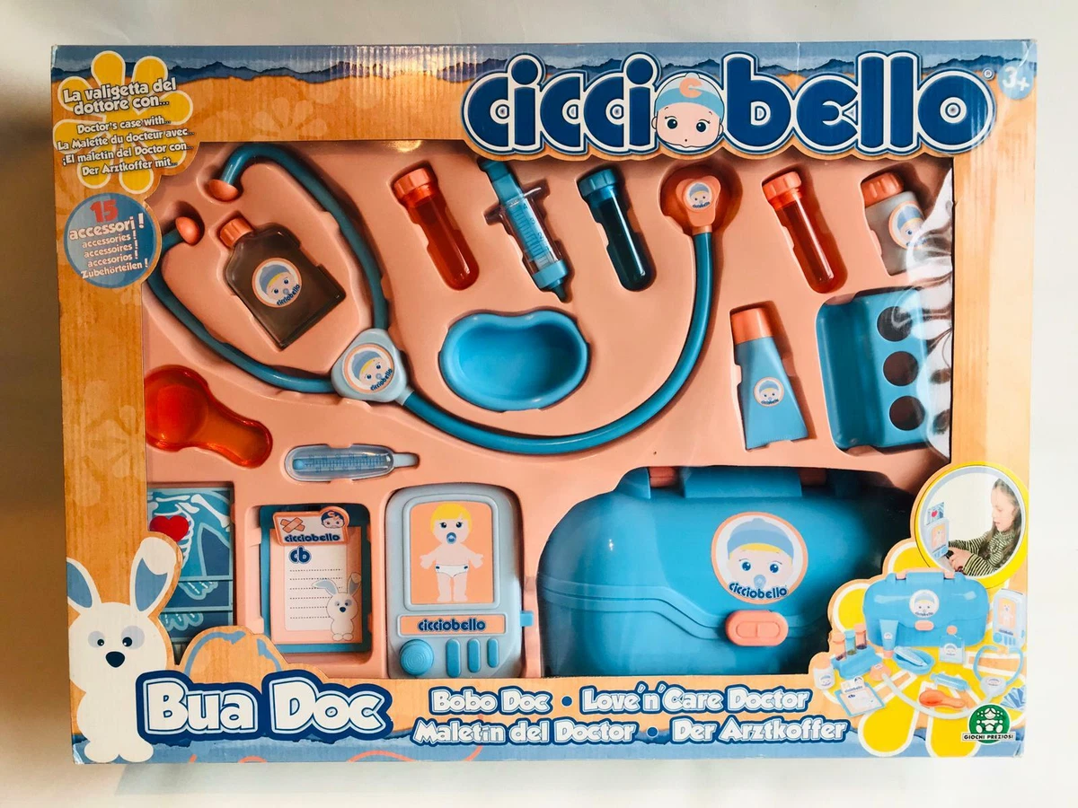 CICCIOBELLO DOLL LOVE N CARE BUA DOCTOR PLAYSET NURSE KIT baby boy TIE DYE  FURBY