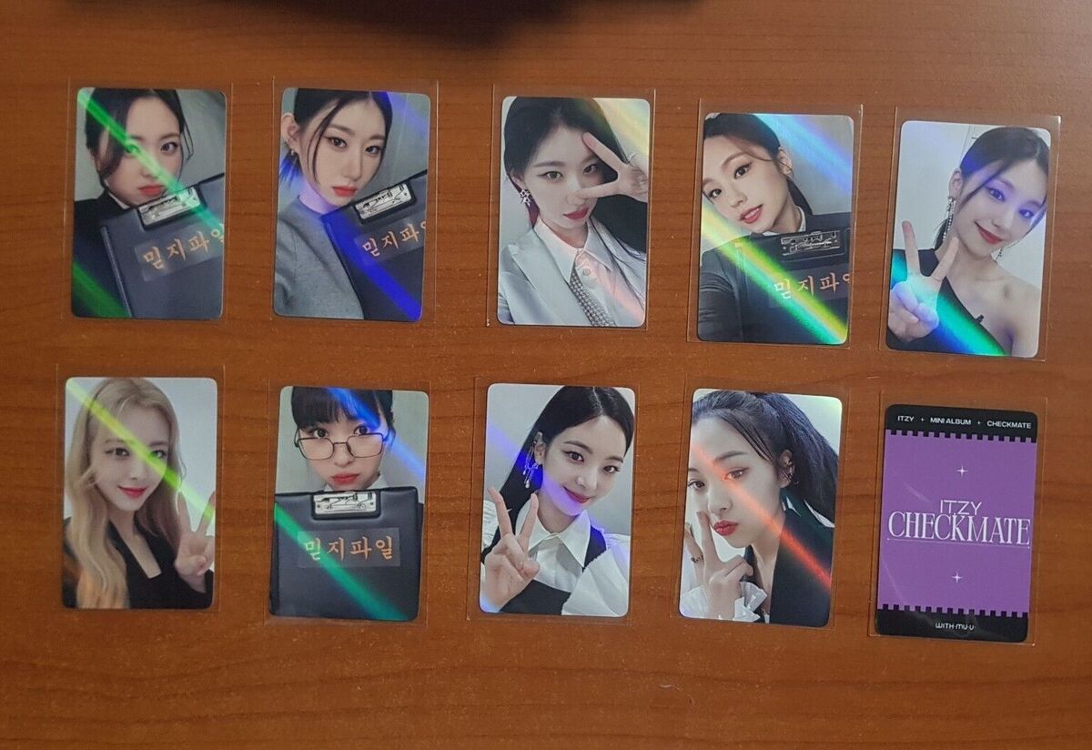 ITZY Official WithMuu Photocard Album Checkmate Kpop Genuine - 10 TYPE