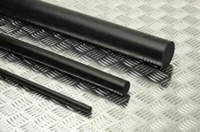Delrin Acetal Plastic Rod Bar You Pick The Length & Diameter Black Color