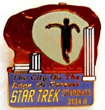 City on the Edge of Forever— Vintage Star Trek Episode Pin- Hollywood Pin (7928)