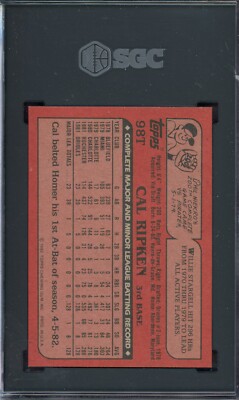 CAL RIPKEN JR. ~ 1982 Topps Traded Rookie Card RC #98T ~ Graded