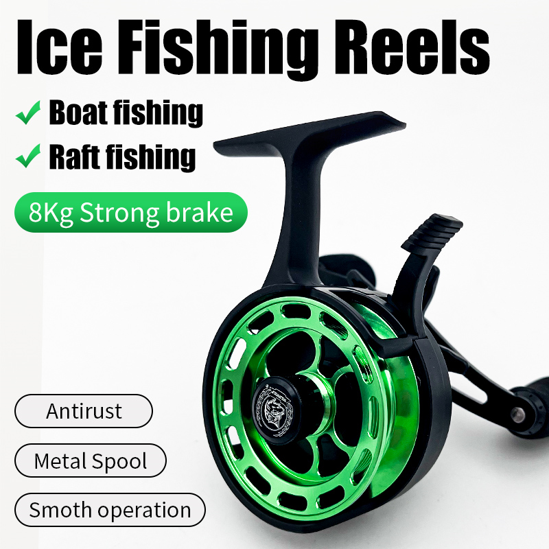 wildwolf ice fishing reel,metal spool wildwolf ice fishing reel,metal spool
