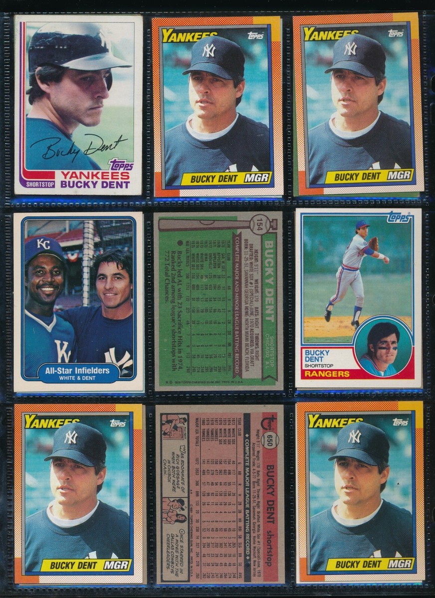 Lot (16) Bucky Dent 1976 Topps #154 650 519 550 629 240 565 465