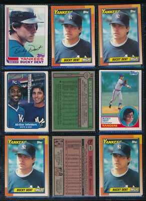 Lot (16) Bucky Dent 1976 Topps #154 650 519 550 629 240 565 465