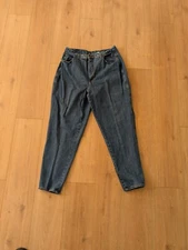 Vintage Gitano High Waisted Jeans 20R 32x28 Mom Jean Faded Blue 90s Tapered Leg