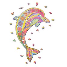 Puzzle Delfin 299 Teile Holzpuzzle Tierpuzzle ab 14 Jahren Tiermotiv Natur