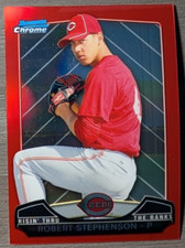 2013 Bowman Chrome - Risin' Thru the Ranks Red Mini Robert Stephenson RTR-RS /5