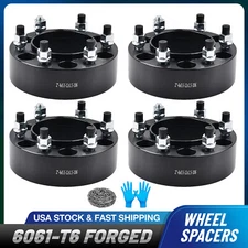 (4) 2 Inch Hubcentric Wheel Spacers 6x5.5 For Toyota 4Runner FJ Cruiser Sequoia