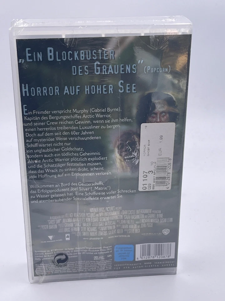 Ghost Ship - Meer des Grauens - VHS Videokassette NEU/OVP/SEALD *RAR* - Bild 3 von 3